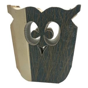 Owl book art - bookcutting art shaped as cute owl for owl lovers